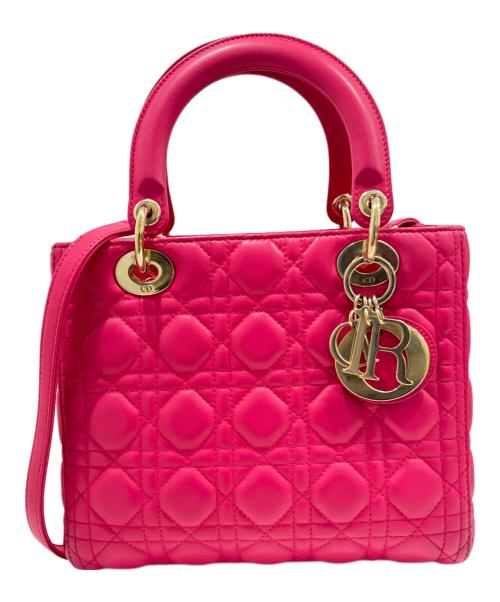 Christian Dior（クリスチャン ディオール）Christian Dior (クリスチャン ディオール) レディディオールミディアム ショッキングピンク サイズ:ミディアムの古着・服飾アイテム