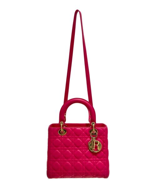 Christian Dior（クリスチャン ディオール）Christian Dior (クリスチャン ディオール) レディディオールミディアム ショッキングピンク サイズ:ミディアムの古着・服飾アイテム