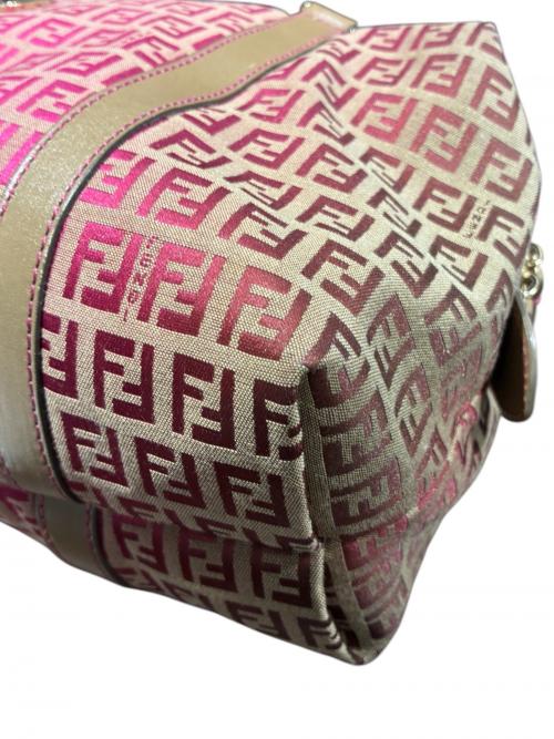 FENDI（フェンディ）FENDI (フェンディ) ボストンバッグ/8BL106 ブラウン×ピンク サイズ:-の古着・服飾アイテム