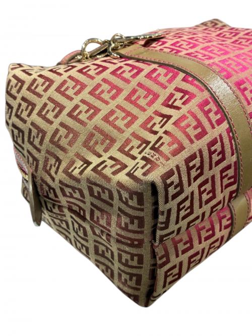 FENDI（フェンディ）FENDI (フェンディ) ボストンバッグ/8BL106 ブラウン×ピンク サイズ:-の古着・服飾アイテム