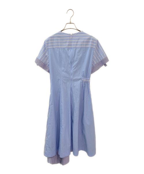 3.1 phillip lim（スリーワンフィリップリム）3.1 phillip lim (スリーワンフィリップリム) ミックスストライプギャザーワンピースの古着・服飾アイテム