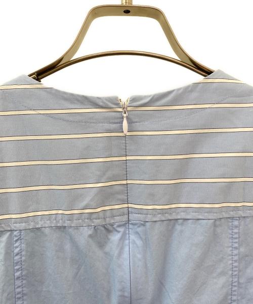 3.1 phillip lim（スリーワンフィリップリム）3.1 phillip lim (スリーワンフィリップリム) ミックスストライプギャザーワンピースの古着・服飾アイテム