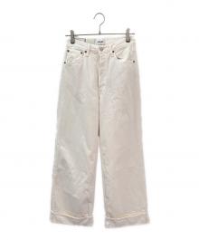 AGOLDE（エーゴールドイー）の古着「DAME JEAN HIGH RISE WIDE LEG」｜ホワイト
