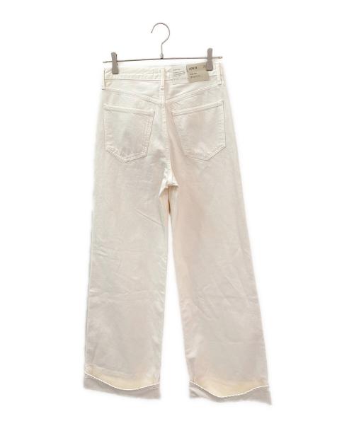 AGOLDE（エーゴールドイー）AGOLDE (エーゴールドイー) DAME JEAN HIGH RISE WIDE LEG ホワイト サイズ:25の古着・服飾アイテム