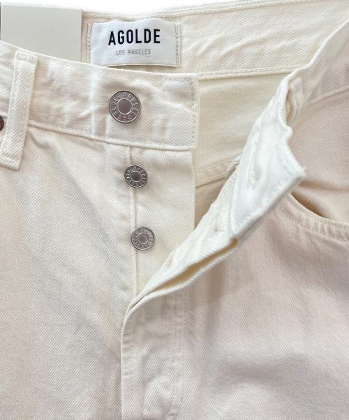 AGOLDE（エーゴールドイー）AGOLDE (エーゴールドイー) DAME JEAN HIGH RISE WIDE LEG ホワイト サイズ:25の古着・服飾アイテム