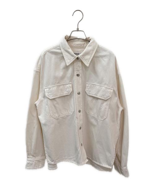 AGOLDE（エーゴールドイー）AGOLDE (エーゴールドイー) Gwen Slice Shirt ホワイト サイズ:Sの古着・服飾アイテム