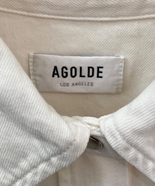 AGOLDE（エーゴールドイー）AGOLDE (エーゴールドイー) Gwen Slice Shirt ホワイト サイズ:Sの古着・服飾アイテム