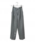ENFOLDエンフォルド）の古着「STRAIGHT-TAILORED TROUSERS」｜グレー