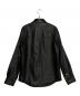 GUCCI (グッチ) Embossed Logo Leather Shirt Jacket Black ブラック サイズ:46：110000円