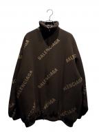 BALENCIAGAバレンシアガ）の古着「オールオーバーロゴブルゾン」｜ブラウン