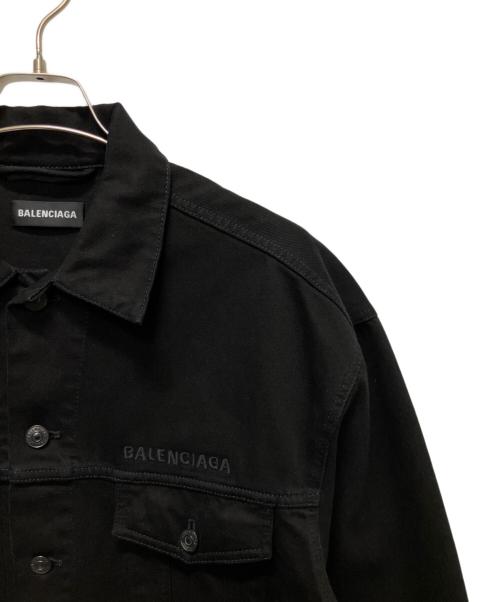BALENCIAGA（バレンシアガ）BALENCIAGA (バレンシアガ) GYM WEAR オーバーサイズデニムジャケット ブラック サイズ:44の古着・服飾アイテム