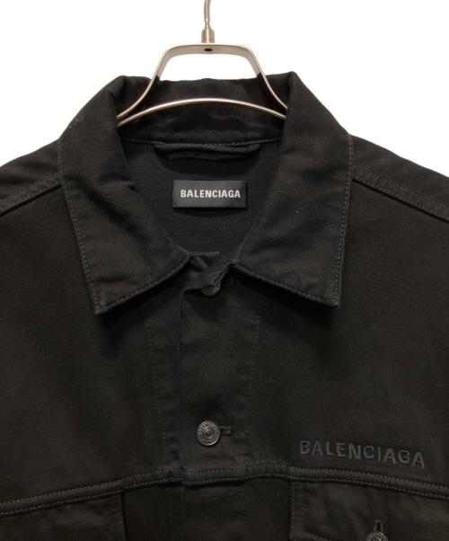 BALENCIAGA（バレンシアガ）BALENCIAGA (バレンシアガ) GYM WEAR オーバーサイズデニムジャケット ブラック サイズ:44の古着・服飾アイテム