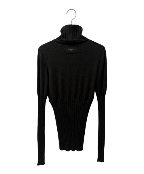 CHANEL（シャネル）CHANEL (シャネル) タートルネックニット ダークグレー サイズ:40の古着・服飾アイテム