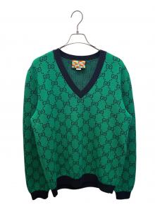 GUCCI（グッチ）の古着「GG総柄ニット/661155 XKBXI」｜グリーン
