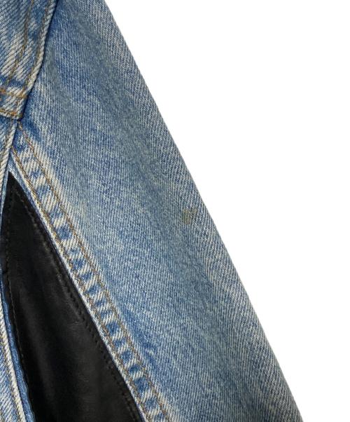 AMIRI（アミリ）AMIRI (アミリ) レザー切替デニムジャケット サイズ:42の古着・服飾アイテム