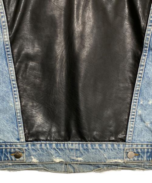 AMIRI（アミリ）AMIRI (アミリ) レザー切替デニムジャケット サイズ:42の古着・服飾アイテム