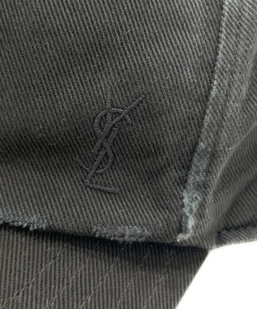 Saint Laurent Paris（サンローランパリ）Saint Laurent Paris (サンローランパリ) カサンドラロゴキャップ　783411 3YP57 ブラック サイズ:57の古着・服飾アイテム