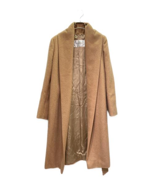 MaxMara（マックスマーラ）MaxMara (マックスマーラ) キャメル ガウンコート ブラウン サイズ:38の古着・服飾アイテム