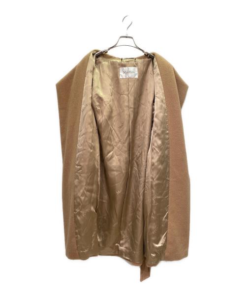 MaxMara（マックスマーラ）MaxMara (マックスマーラ) キャメル ガウンコート ブラウン サイズ:38の古着・服飾アイテム
