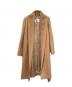 中古・古着 MaxMara (マックスマーラ) キャメル ガウンコート ブラウン サイズ:38：80000円