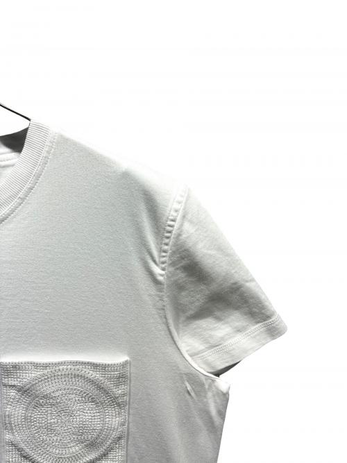 HERMES（エルメス）HERMES (エルメス) ポケットTシャツ ホワイト サイズ:40の古着・服飾アイテム