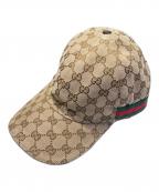 GUCCIグッチ）の古着「シェリーライン GGベースボールキャップ」｜ベージュ