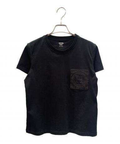 中古・古着通販】HERMES (エルメス) H-Mosaic Embroidered Pocket T