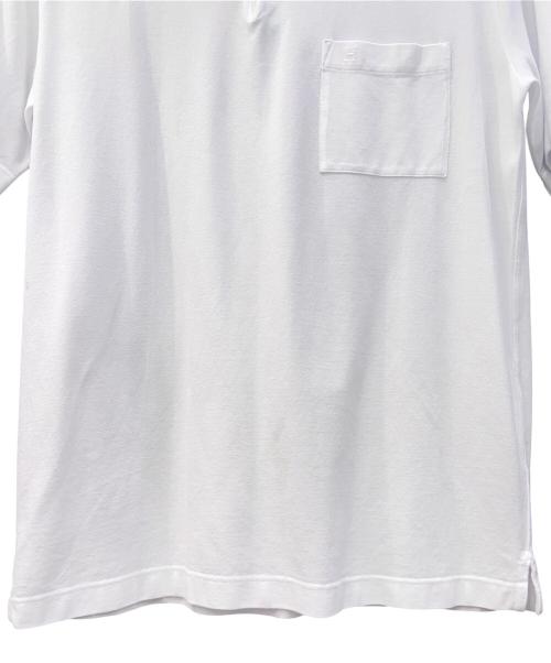 HERMES（エルメス）HERMES (エルメス) ポロシャツ ホワイト サイズ:Mの古着・服飾アイテム