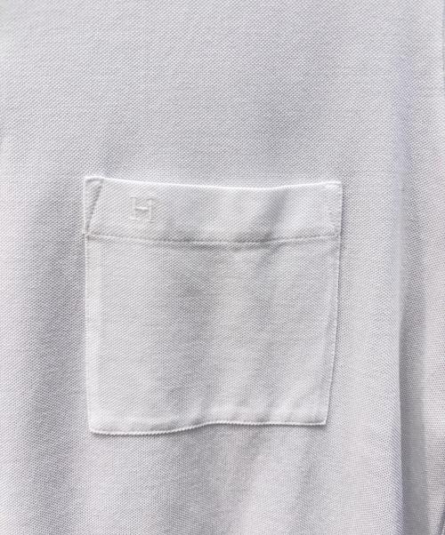 HERMES（エルメス）HERMES (エルメス) ポロシャツ ホワイト サイズ:Mの古着・服飾アイテム