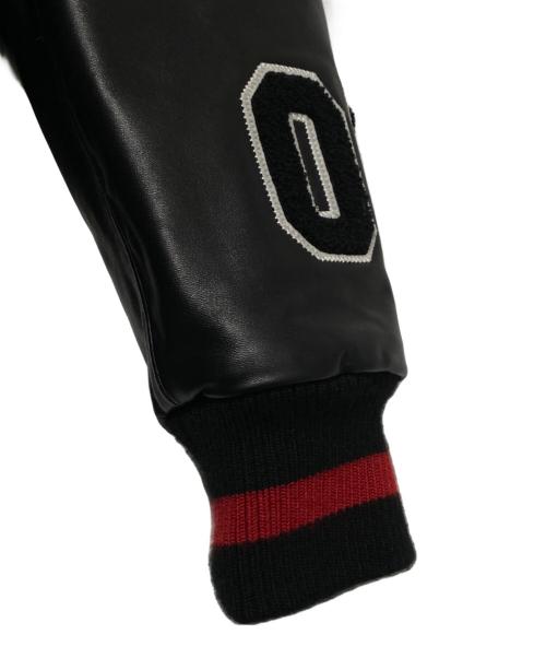 histeric（ヒステリック）histeric (ヒステリック) WIND AND SEA (ウィンダンシー) Varsity Jacket ブラック サイズ:Mの古着・服飾アイテム