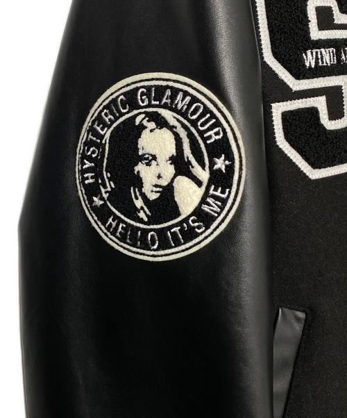 histeric（ヒステリック）histeric (ヒステリック) WIND AND SEA (ウィンダンシー) Varsity Jacket ブラック サイズ:Mの古着・服飾アイテム
