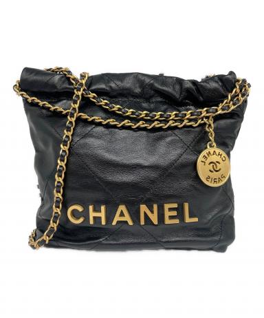 中古・古着通販】CHANEL (シャネル) シャネル22 ミニ ブラック サイズ