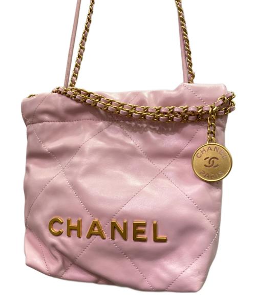 CHANEL（シャネル）CHANEL (シャネル) CHANEL22 ミニ 2WAYバッグ ピンク サイズ:22/miniの古着・服飾アイテム