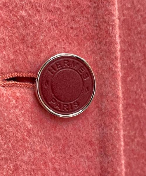 HERMES（エルメス）HERMES (エルメス) カシミヤ ロングジレ ピンク サイズ:38の古着・服飾アイテム