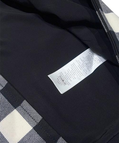 Christian Dior（クリスチャン ディオール）Christian Dior (クリスチャン ディオール) ギンガムチェック ミニワンピース ホワイト×ブラック サイズ:38の古着・服飾アイテム