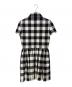 Christian Dior (クリスチャン ディオール) ギンガムチェック ミニワンピース ホワイト×ブラック サイズ:38：80000円