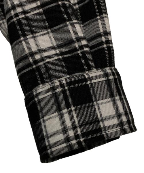 Hysteric Glamour（ヒステリックグラマー）Hysteric Glamour (ヒステリックグラマー) WIND AND SEA (ウィンダンシー) ネルシャツ ホワイト×ブラック サイズ:Mの古着・服飾アイテム