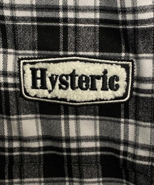 Hysteric Glamour（ヒステリックグラマー）Hysteric Glamour (ヒステリックグラマー) WIND AND SEA (ウィンダンシー) ネルシャツ ホワイト×ブラック サイズ:Mの古着・服飾アイテム