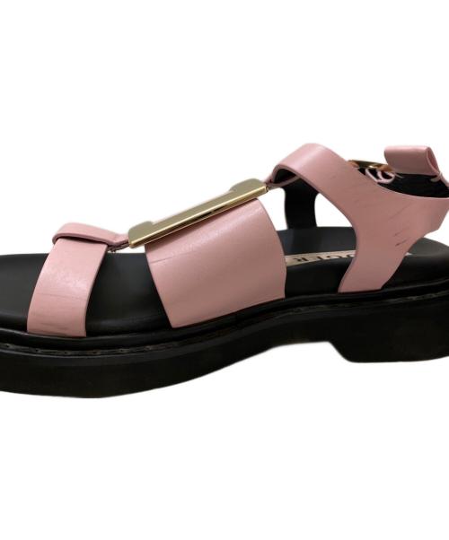 Roger Vivier（ロジェ ヴィヴィエ）Roger Vivier (ロジェ ヴィヴィエ) ヴィヴ レンジャー ピンク サイズ:37の古着・服飾アイテム