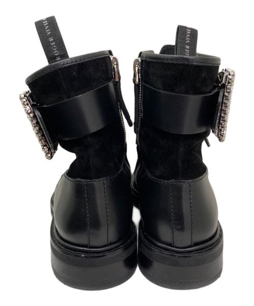 Roger Vivier（ロジェ ヴィヴィエ）Roger Vivier (ロジェ ヴィヴィエ) レースアップブーツ ブラック サイズ:37 1/2の古着・服飾アイテム