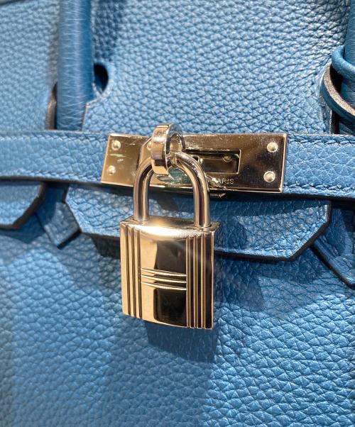 HERMES（エルメス）HERMES (エルメス) バーキン25/シルバー金具/トゴ/X刻印：2016年/ブルー系 サイズ:25の古着・服飾アイテム