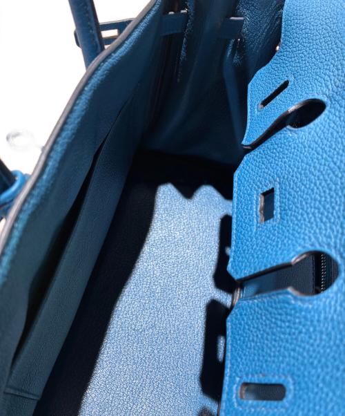 HERMES（エルメス）HERMES (エルメス) バーキン25/シルバー金具/トゴ/X刻印：2016年/ブルー系 サイズ:25の古着・服飾アイテム