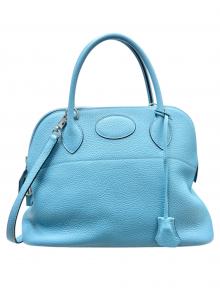 HERMES（エルメス）の古着「Bolide 31 ボリード 31/トリヨンクレマンス/ブルーアトール/T刻印：2015年製造/シルバー金具」｜ブルーアトール