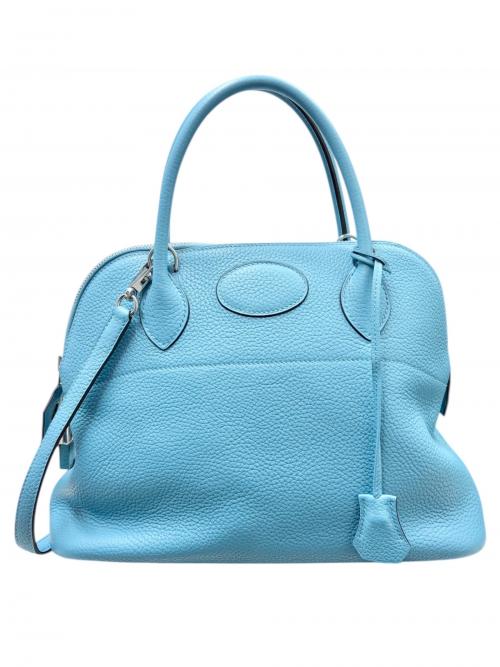 HERMES（エルメス）HERMES (エルメス) Bolide 31 ボリード 31/トリヨンクレマンス/ブルーアトール/T刻印：2015年製造/シルバー金具 ブルーアトール サイズ:31の古着・服飾アイテム