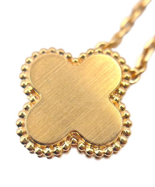 VAN CLEEF & ARPELS（ヴァンクリーフ＆アーペル）Vintage Alhambra Necklace 2023 Holiday Limited Edition Silver Obsidian/ヴィンテージアルハンブラネックレス 2023年 ホリデーコレクション シルバーオブシディアン/VCの古着・服飾アイテム