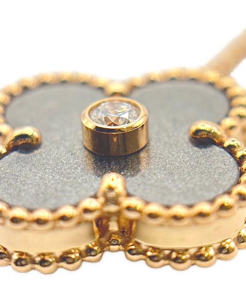 VAN CLEEF & ARPELS（ヴァンクリーフ＆アーペル）Vintage Alhambra Necklace 2023 Holiday Limited Edition Silver Obsidian/ヴィンテージアルハンブラネックレス 2023年 ホリデーコレクション シルバーオブシディアン/VCの古着・服飾アイテム