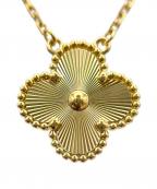VAN CLEEF & ARPELSヴァンクリーフ＆アーペル）の古着「Vintage Alhambra Necklace guilloché K18YG/ヴィンテージアルハンブラネックレス ギヨシェ/VCARP4KL00」