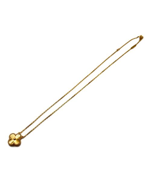 VAN CLEEF & ARPELS（ヴァンクリーフ＆アーペル）VAN CLEEF & ARPELS (ヴァンクリーフ＆アーペル) Vintage Alhambra Necklace guilloché K18YG/ヴィンテージアルハンブラネックレス ギヨシェ/VCARP4KL00 サイズ:ヴィンテージの古着・服飾アイテム