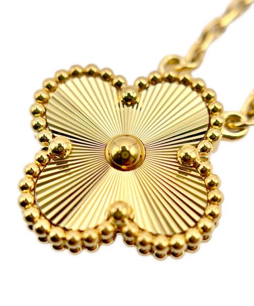 VAN CLEEF & ARPELS（ヴァンクリーフ＆アーペル）VAN CLEEF & ARPELS (ヴァンクリーフ＆アーペル) Vintage Alhambra Necklace guilloché K18YG/ヴィンテージアルハンブラネックレス ギヨシェ/VCARP4KL00 サイズ:ヴィンテージの古着・服飾アイテム