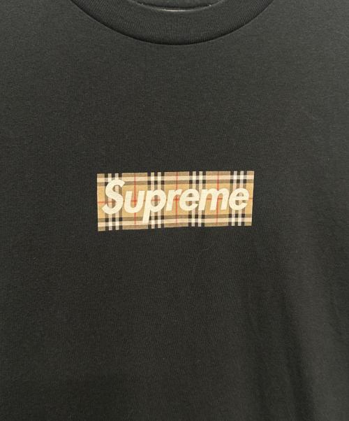SUPREME（シュプリーム）SUPREME (シュプリーム) BURBERRY (バーバリー) Supreme×	BURBERRY　ボックスロゴTシャツ ブラック サイズ:Sの古着・服飾アイテム